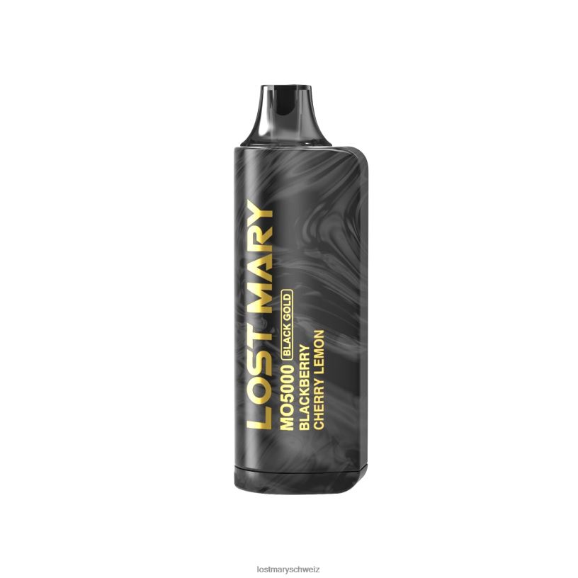 MO5000 Schwarzgold Einweg 10 ml 2P88J1 - LOST MARY Schweiz - LOST MARY Brombeere, Kirsche, Zitrone