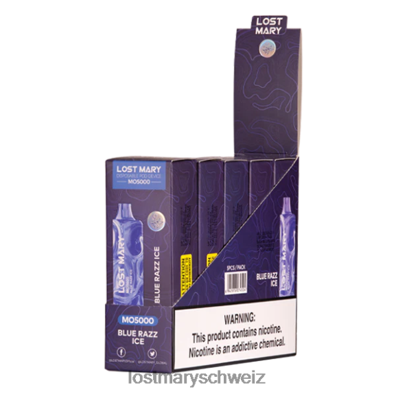 hat Mary Mo5000 verloren 6H84D13 - LOST MARY new flavors - blaues Razz-Eis