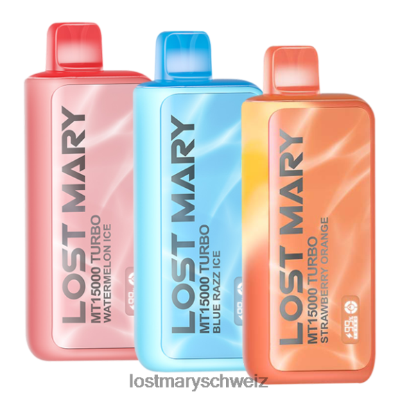 Lost Mary MT15000 Turbo-Sampler 6H84D81 - LOST MARY Schweiz - Wassermeloneneis/Blue Razz Ice/Erdbeerorange