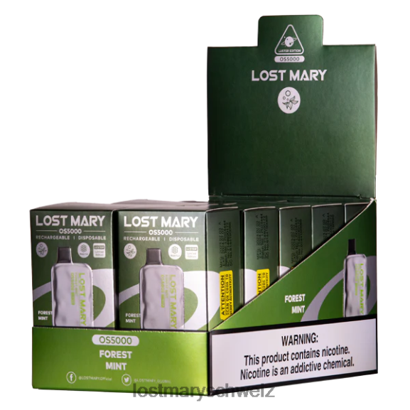 Lost Mary OS5000 Glanz 6H84D29 - LOST MARY vape Schweiz - Waldminze