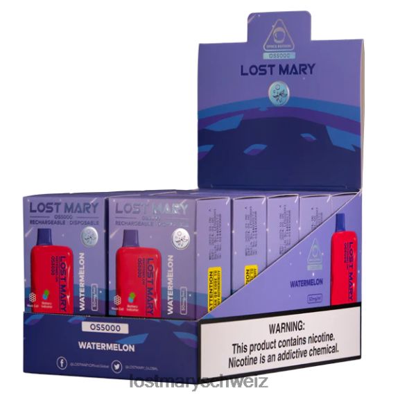 Verlorene Mary OS5000 6H84D80 - LOST MARY vape - Wassermelone