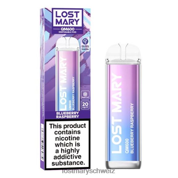 Lost Mary QM600 Einweg-Vaporizer 6H84D158 - LOST MARY kaufen Schweiz - Blaubeer-Himbeere
