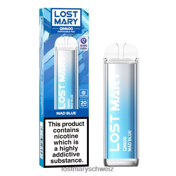 Lost Mary QM600 Einweg-Vaporizer 6H84D160 - LOST MARY vape - verrücktes Blau