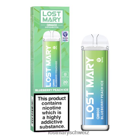 Lost Mary QM600 Einweg-Vaporizer 6H84D161 - LOST MARY Schweiz - Blaubeer-Pfirsich-Eis
